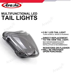 Arashi HAYABUSA Gen 2 LED ํ
์ผ ๋ผ์ดํธ ํด ์ ํธ ๋ธ๋ ์ดํฌ ๋จํ SUZUKI GSXR1300 ์ฉ GSX-R1300 GSX R 2008 - 2020 2009 2010 2011 2012