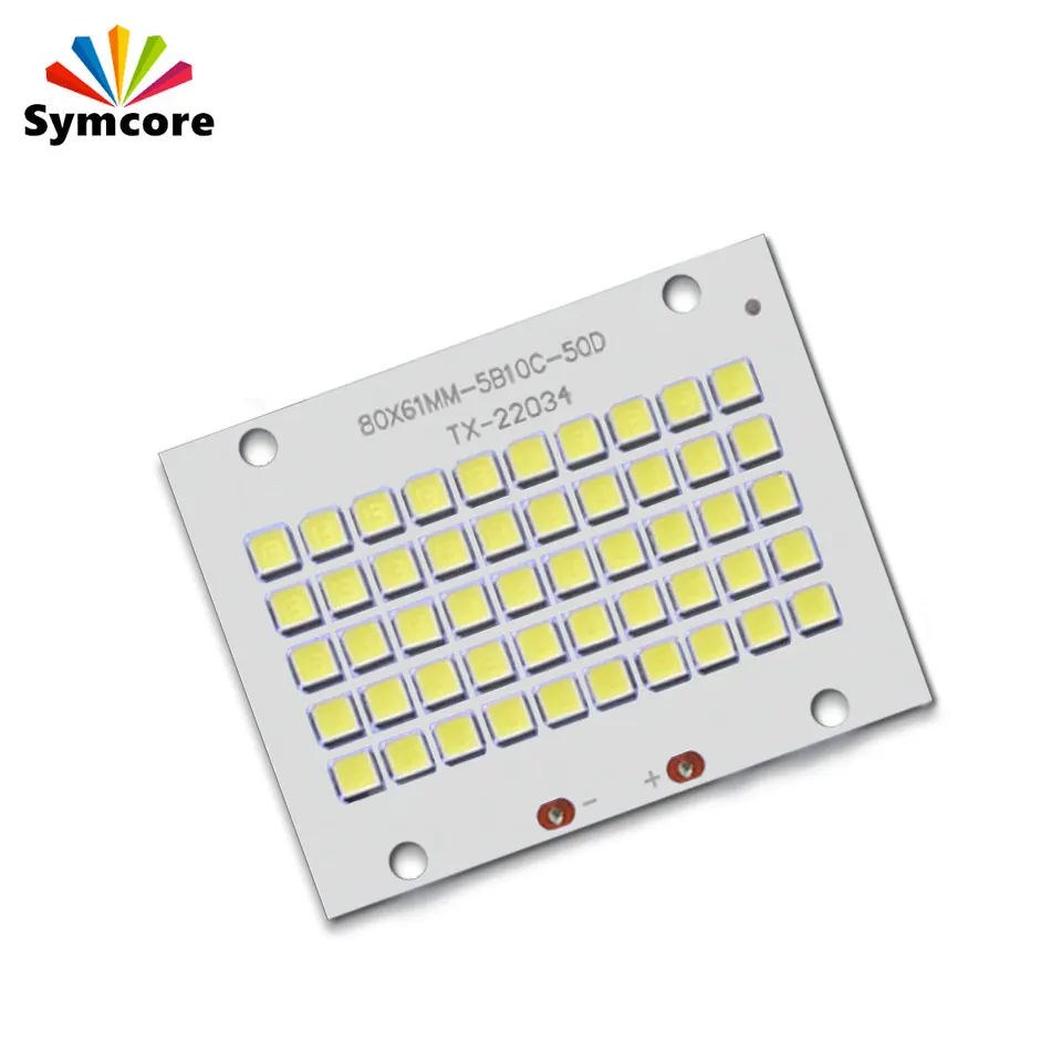 LED Lamp Chip SMD5054 Light Beads 20W 30W 50W 100W 150W PCB Board DIY For Outdoor Floodlight Pure White Warm White