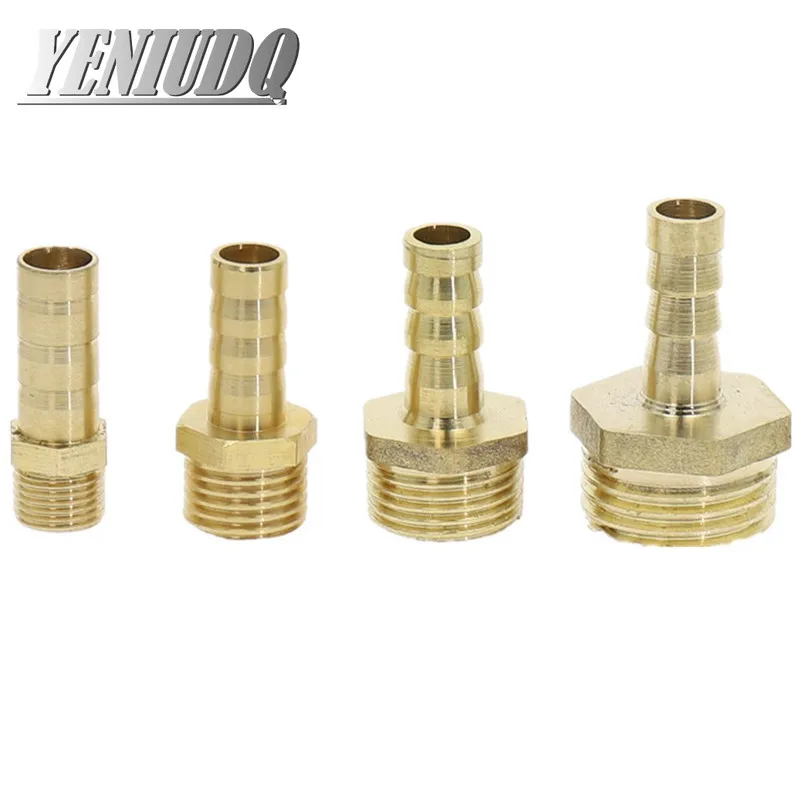 Raccord de tuyau en laiton 4mm-19mm, queue cannelée 1/8 "1/4" 1/2 "3/8" BSP, filetage femelle, connecteur en cuivre, adaptateur de couremplaçant de joint