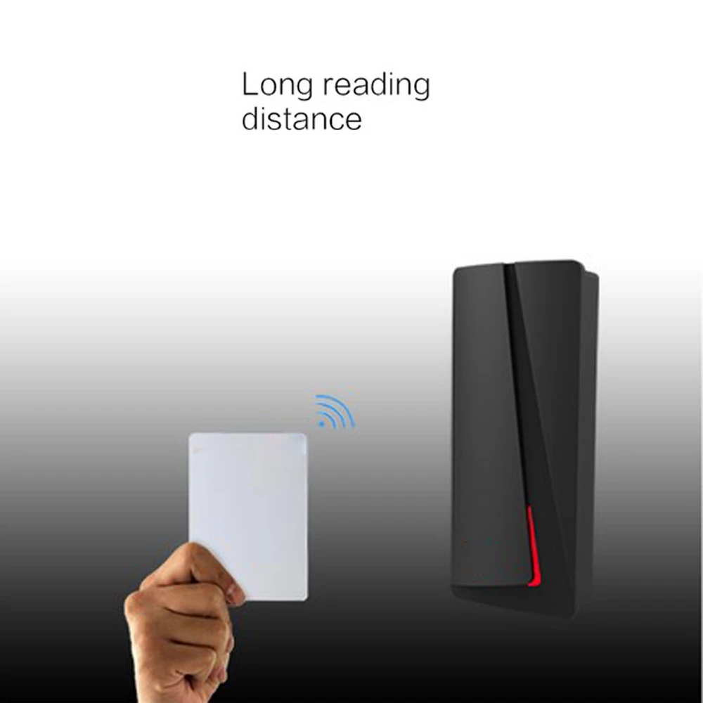 Rfid Card Reader Access Control Card Reader IP68 Waterproof 125Khz 13.56Mhz black reader wiegand output input