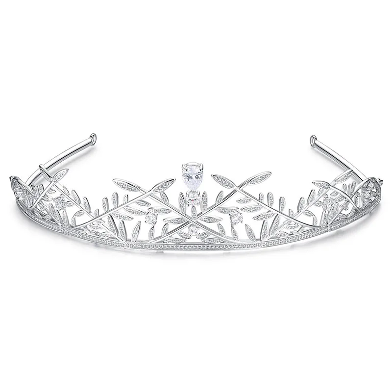 

Floralbride Copper Crystal Rhinestones Zircon Bridal Tiara Wedding CZ Queen Princess Pageant Party Crown Women Jewelry