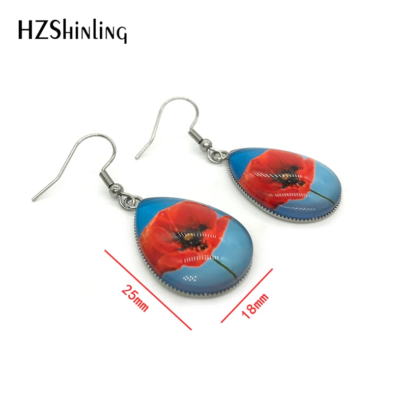 New Tear drop Earrings VanGogh Painting Starry Night Klimt Kiss World Paintings Glass Cabochon Jewelry