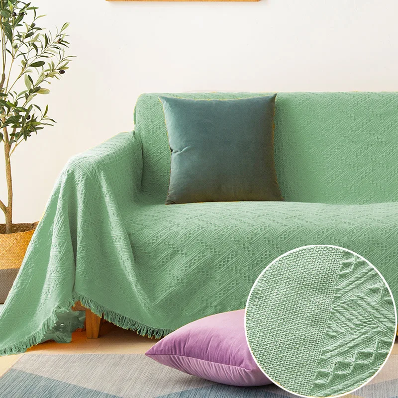 

Ins Style Throw Blanket Nordic Simple Couch Sofa Cover Anti Pilling Living Room Bed Anti Dirt Cloth Air Condition Blankets