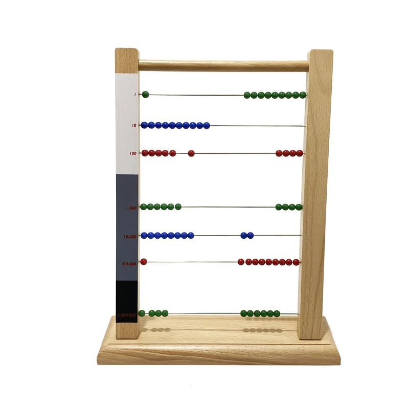 Treeyear de madeira brinquedo de contagem educacional clássico de madeira jogo de matemática brinquedo para meninos e meninas pré-escolares 2 anos de idade e acima