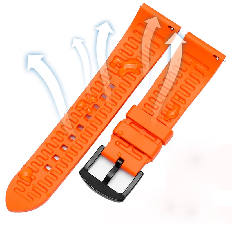 Bracelet en caoutchouc pour Huawei watch GT2 PRO, en Silicone souple, 22mm