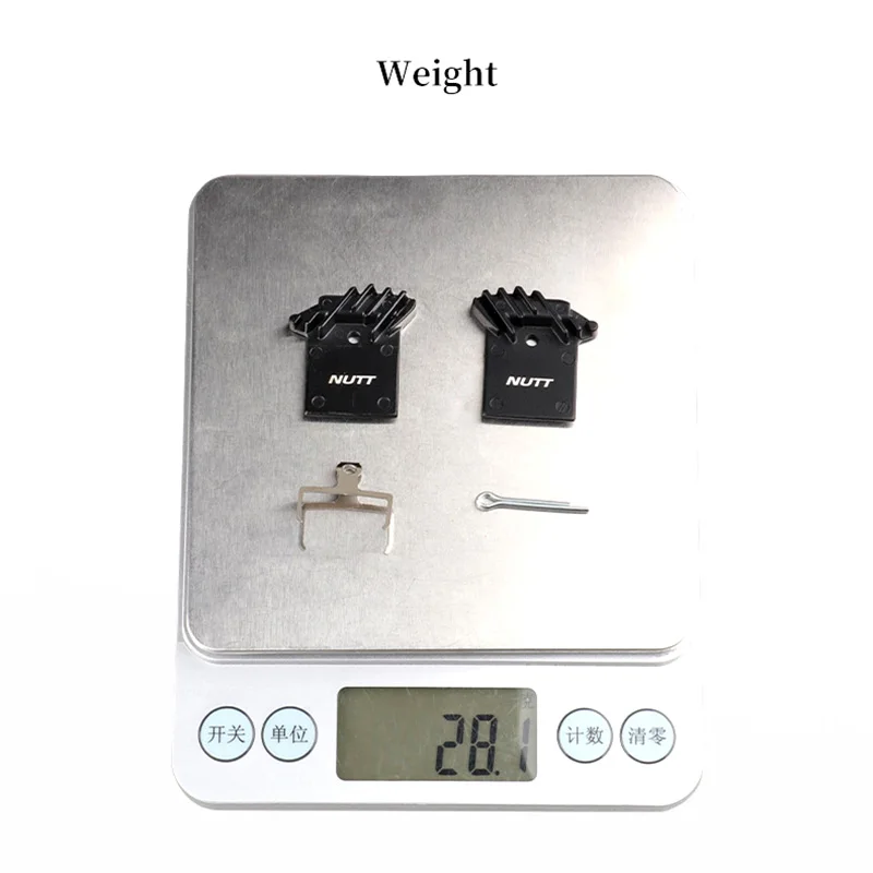 NUTT-Plaquette de frein à disque pour VTT, étrier hydraulique, dissipation thermique, résine semi métallique avec refroidissement pour vélo de montagne