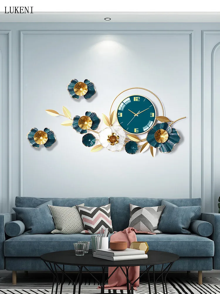 

Clocks wall clocks living room home fashion creative modern minimalist decorative light luxury style Nordic wall clock