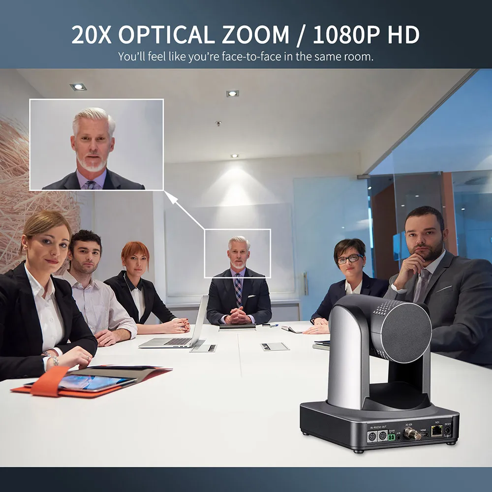 FEELWORLD NDI20X 20X Zoom NDI Smart SDI HDMI PTZ Camera HD 1080p 60 Hz For Video Conference Broadcast Live Streaming Education