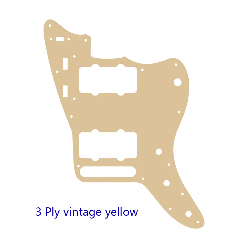 XinYue Custom Guitar Parts For Mexico Jazzmaster Style Guitar Pickguard Scratch Plate Replacement Electric Guitar Flame Pattern