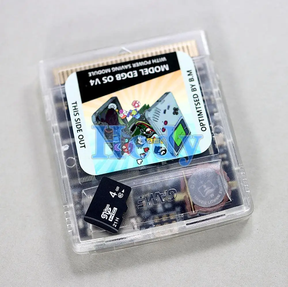 1set DIY China Version 2700 in 1 Game EDGB Remix Game Card for GB GBC GBP Game Console Game Cartridge EDGB Game with 4GB