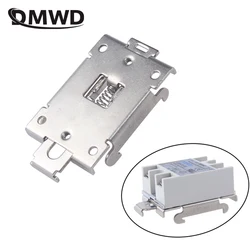 1PCS single phase SSR 40DA 25DA AA DD 35MM DIN rail fixed solid state relay clip clamp