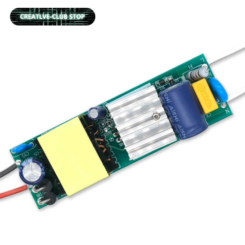 Sterownik LED Bez Migotania 40W 50W DC24-46V Zasilacz Stałoprądowy Transformator Oświetleniowy Pusta Płytka Do Lamp LED