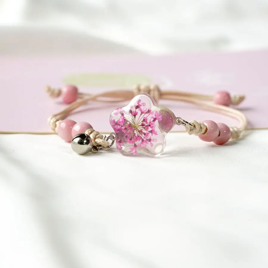 Dried Flower Star Crystal Bracelet Couple Gifts For Girlfriends Fashion Jewelry Wholesale #82637