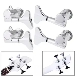 Niedrige elektrische Tuning -Pegs -Tuner geschlossene Maschine Köpfe Tasten für präzise akustische String -Jazz -Bass -Austausch 12 Hauptverkaufsarm -Jazz -Bass - №4