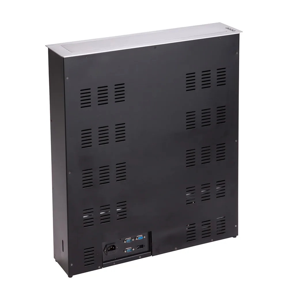 Mesa de conferência escondida inteligente anti-pitada mão levantador automático embutido monitor lcd elevador mesa com controle remoto sem fio