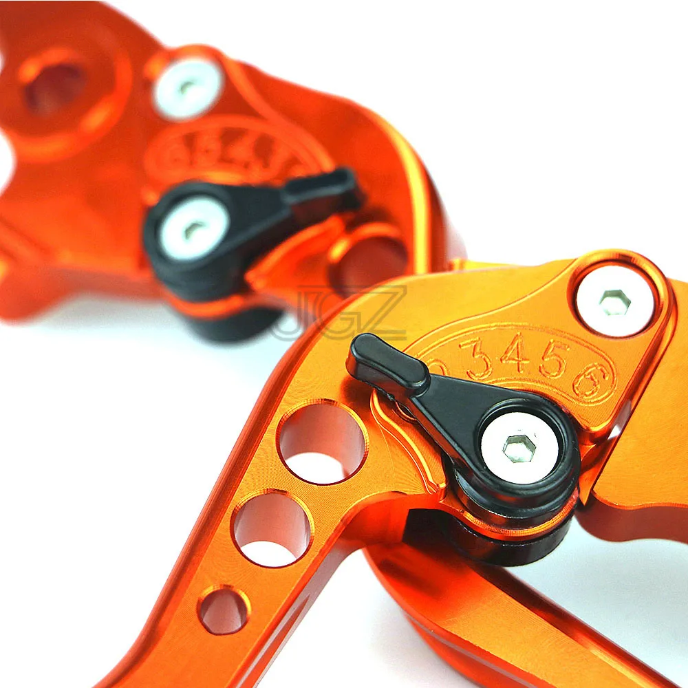 For KTM Duke 250 390 RC250 2013 - 2015 2016 RC200 2014 2015 Orange CNC Aluminum Motorcycle Short Adjustable Brakes Clutch Levers