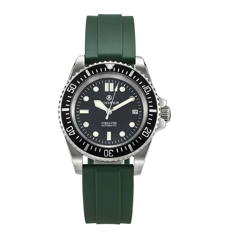 Imagem -04 - Miyota 8215 Relógio Mecânico Masculino Mergulhador Automático Luminoso Clássico Luxo Esporte Militar Exército Fantasma de Água Slc3 8215