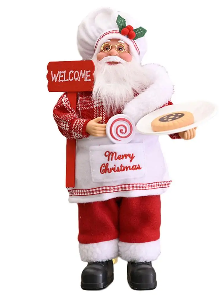 Santa Claus Decoration Decorative Desktop Santa Claus Figure Portable Lifelike Santa Doll Figurine Perfect Ornament