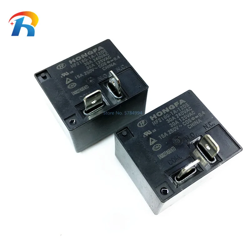 

Free shipping 5PCS 100% Original New HONGFA HF HF2160-1A-12DE 12VDC HF2160-1A-24DE 24VDC 4PINS 30A DC12V DC24V Power Relay