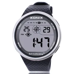 XONIX Mens Sports Watch Self Calibrating Digital Japan Mov't Waterproof 100m  Swim Diver Outdoor Wristwatch Big Numbers