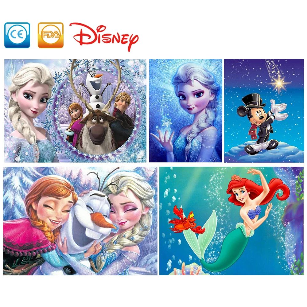 Wall Art Canvas Painting Disney Cartoon Princess Nordic Posters and Prints Wall Pictures for Living Room Decor Home Decoration