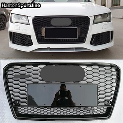 A7 Q Style Front Sport Honeycomb Hood Grill Grille for Audi A7 S7 Sline 2012-2015 Car Styling Accessories