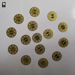 DeZuan 10pcs 220mm Perforated Golden Coated Diamond Disc With Holes