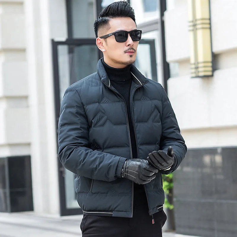 

White Duck Down Jacket Men 2020 Korean Winter Coat Men Puffer Jacket Men Down Coat Warm Parka Abrigo 19020 YY1462