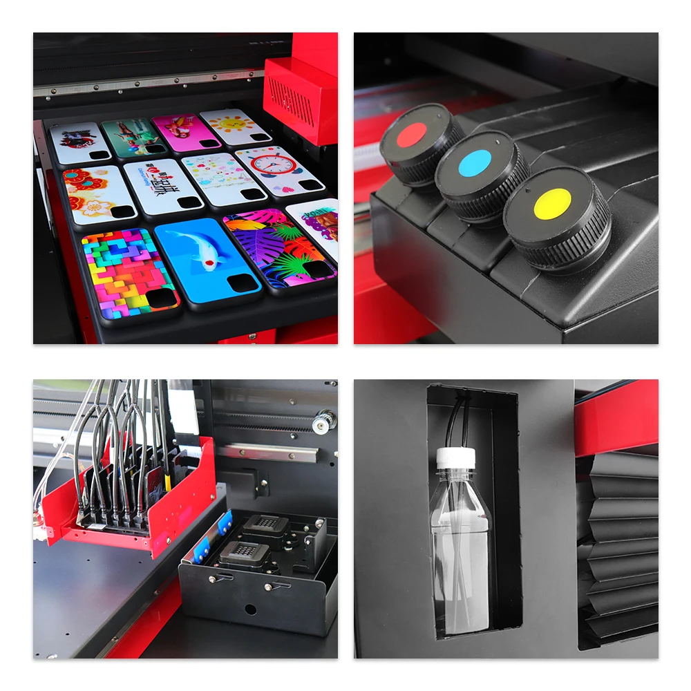 Jetvinner Automatische 12-Kleur Flatbed Uv Printer 3360 A3 + Size Inkjet Printing Machine Met Vernis Effect Voor Telefoon case Fles