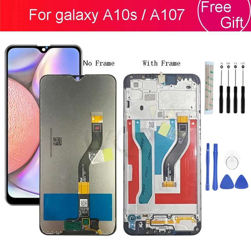 For Samsung galaxy A10s lcd Digitizer A107/DS A107F A107FD A107M Display with frame Touch Screen Digitizer For Samsung A10S lcd