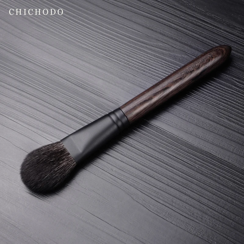 CHICHODO Makeup Brush-Ink Painting Series Top Animal Hair Make Up Brushes-Goat Hair Blusher Brush-Cosmetic Tools-Facial Pen-J320