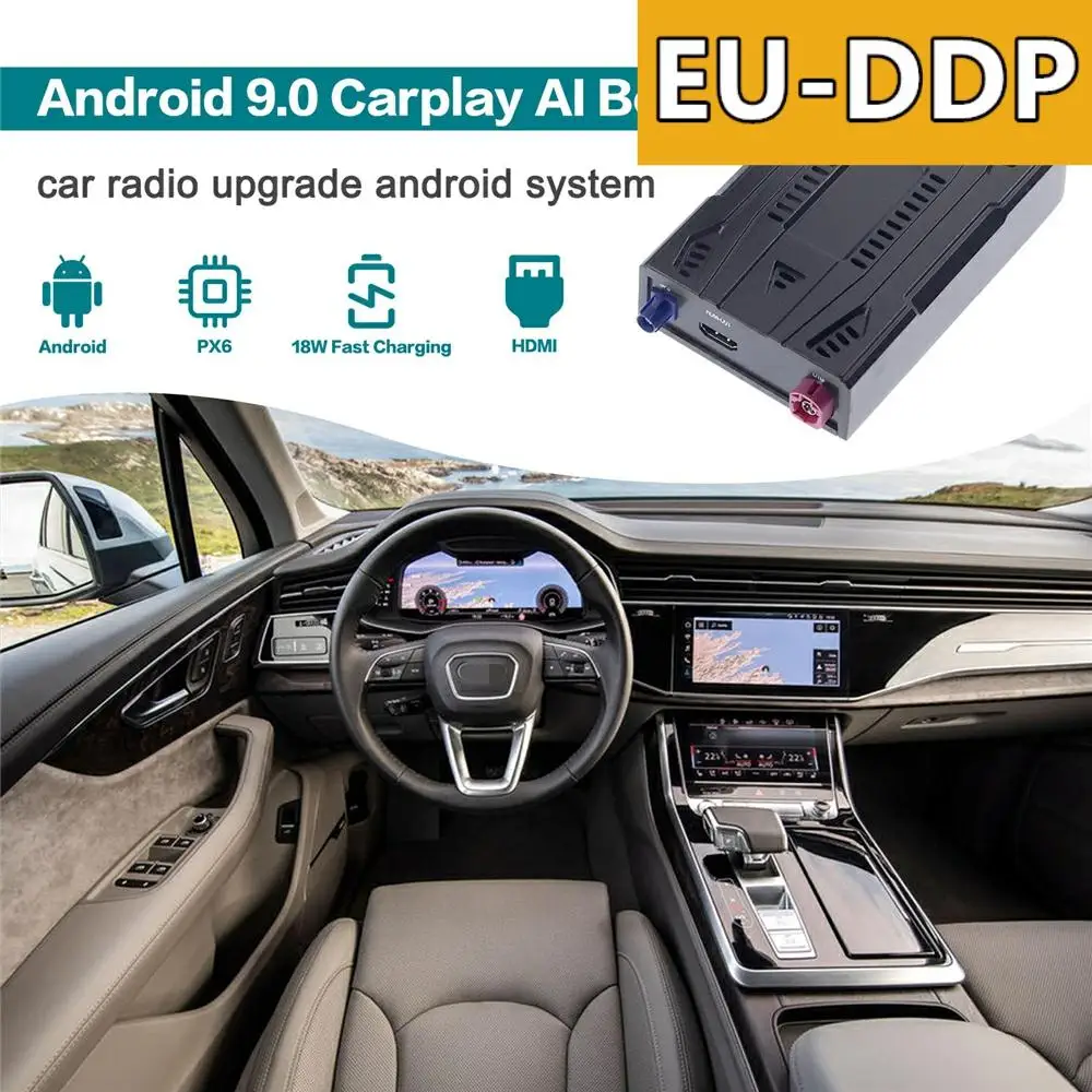 

128GB Carplay Ai Box Car Radio Upgrade Android Auto For Audi Q7 2017 2018 2019 2020 Stereo Smart Multimedia Player WIfi