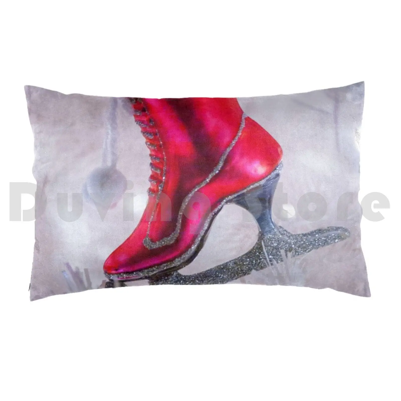 شجرة عيد الميلاد البيضاء الوردي التزلج على الجليد التمهيد زخرفة كيس وسادة DIY 50 * 70 شجرة عيد الميلاد الأبيض #2