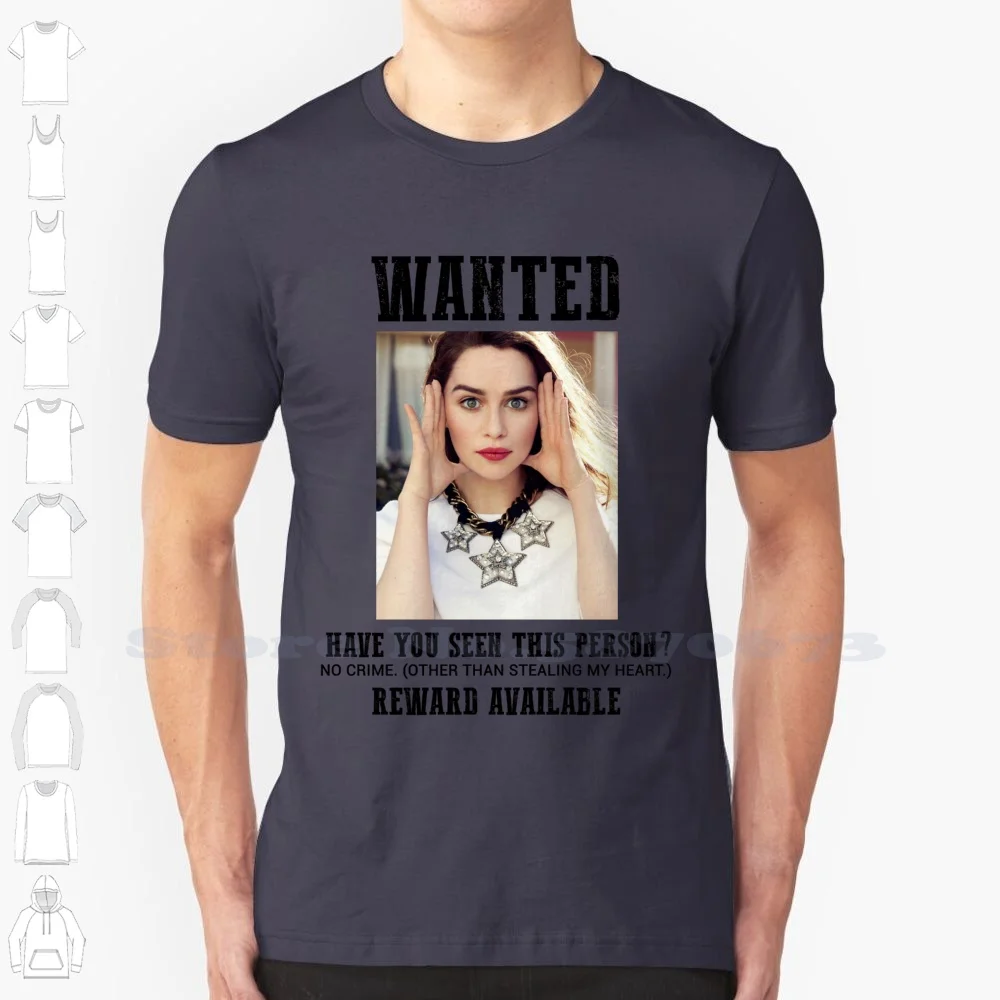 Wanted : Emilia Clarke Cool Design Trendy T-Shirt Tee Emilia Clarke Daenerys