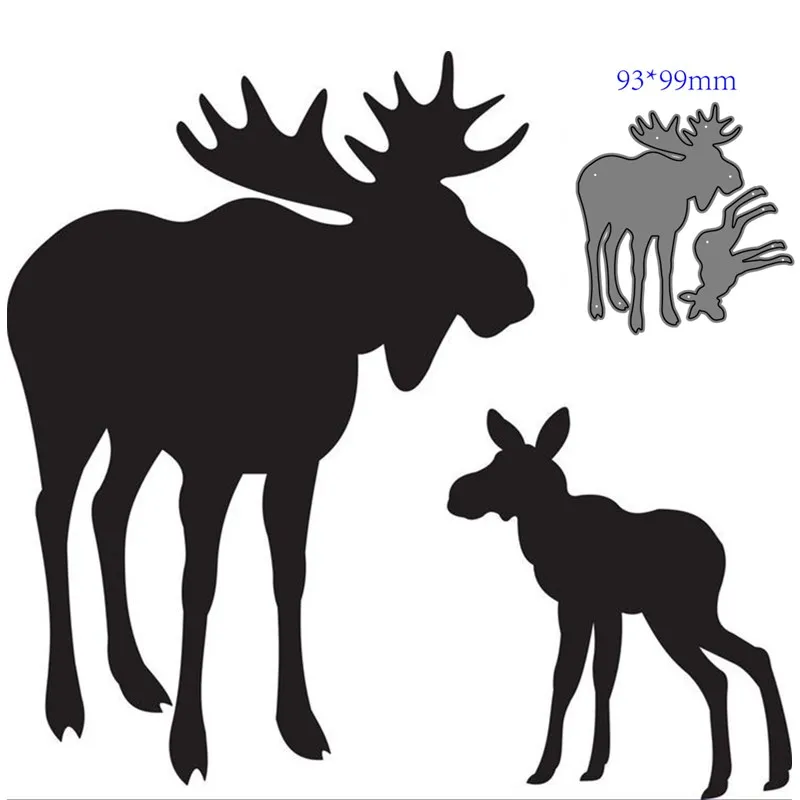 Metal cutting dies cut die mold Christmas deer decoration Scrapbook paper craft knife mould blade punch stencils