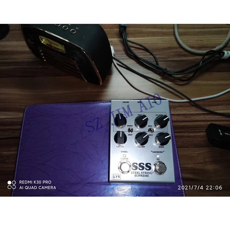 

high quality good sound Crystal clear and dynamic LY-ROCK clone SSS overload stomp, LYR SSS overload stomp
