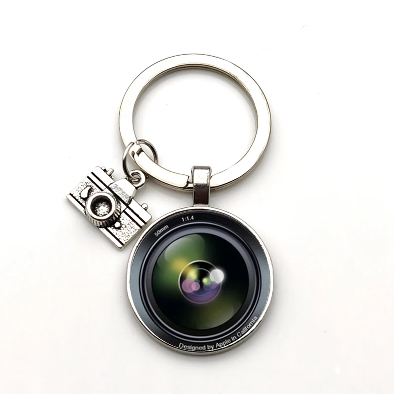 Popular Keychain Camera Pendant with SLR Lens Photographer SLR Enthusiast Keychain Personality Jewelry Gift Between Friends