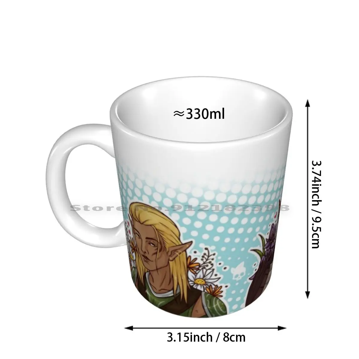 Lover Boys Ceramic Mugs Coffee Cups Milk Tea Mug Fenris Zevran Dorian Pavus Dragon Age Origins Dragon Age 2 Dragon Age