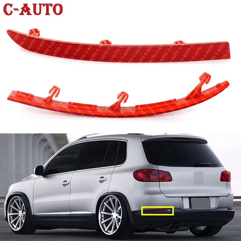 Car Right / Left Red Rear Bumper Marker Reflector For VW Tiguan 2008 2009 2010 2011 2012 2013 2014 2015 5ND945105 5ND945106