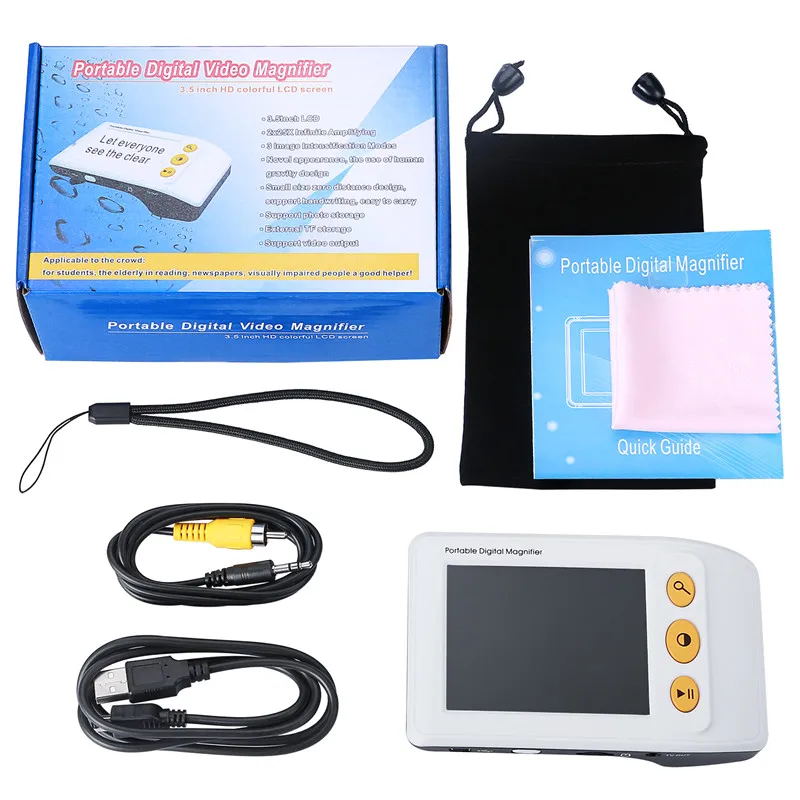 

Electronic High Definition 3.5 Inch Hand-held Magnifier Visual Aid Good Quality Helping Tool Magnifying Glass