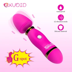 EXVOID Clitoris Stimulate G-spot Massager Orgasm AV Stick Vibrators Magic Wand Dildo Vibrator Sex Toys for Women Adult Products