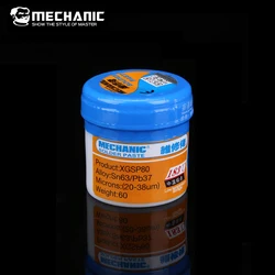 MECHANIC XG-80 BGA Reballing Tin Paste 60g Solder Paste Flux BGA Soldering Station Repair Tools