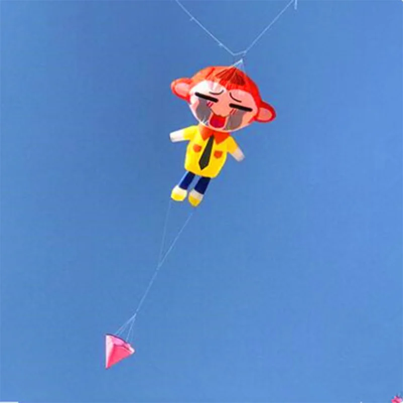 free shipping monkey kite flying cometas infantiles kites for kids kite surfing vlieger pendant outdoor toys linha de pipa fun