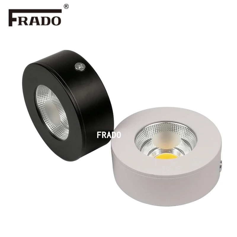 holofote led ultrafino sem gotejador cob 5w 7w v v iluminacao embutida em branco e preto novo 01