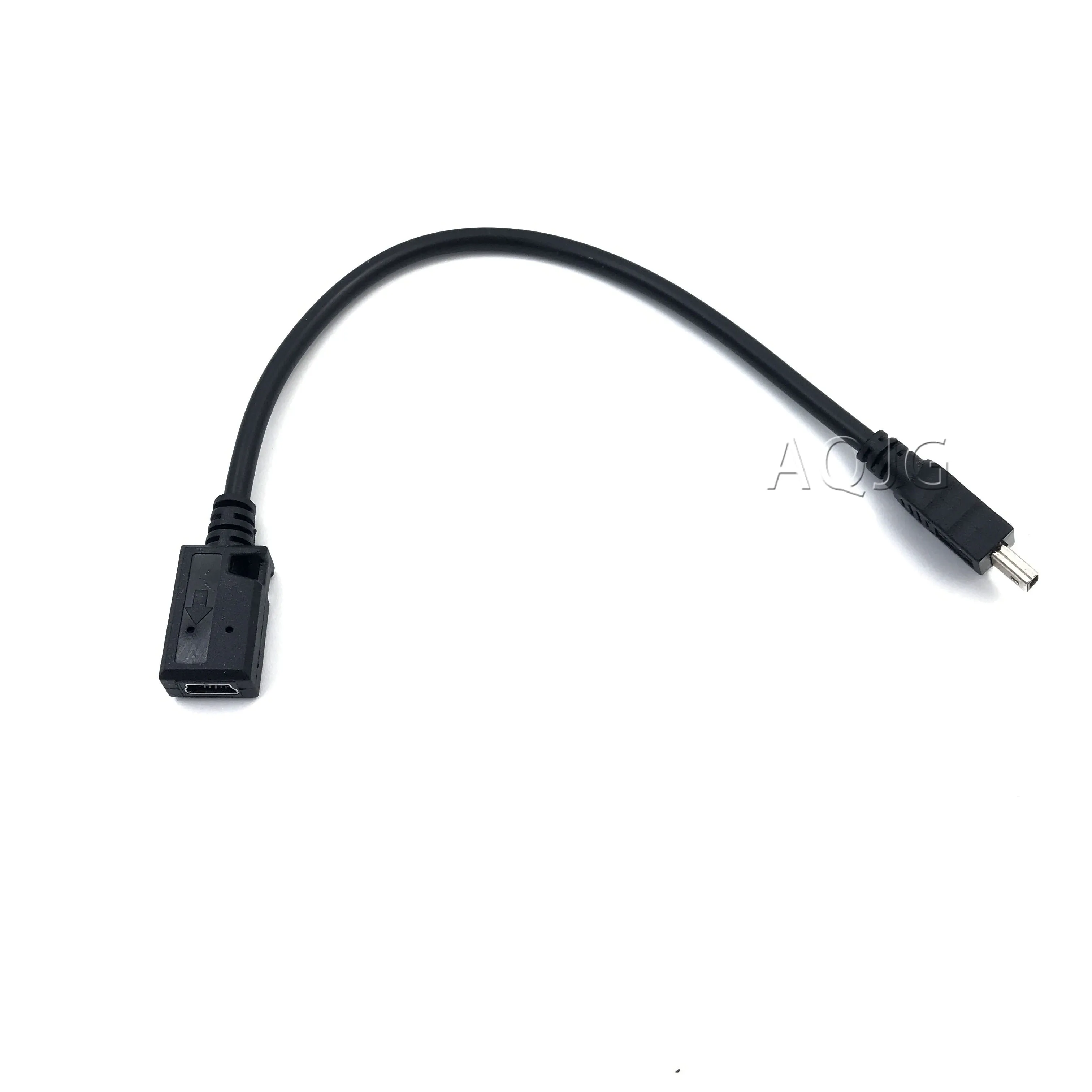 10cm Mini USB B typ 5pin męski na Mini USB żeńskie Mini USB rozszerzenie męskie i żeńskie kabel AQJG