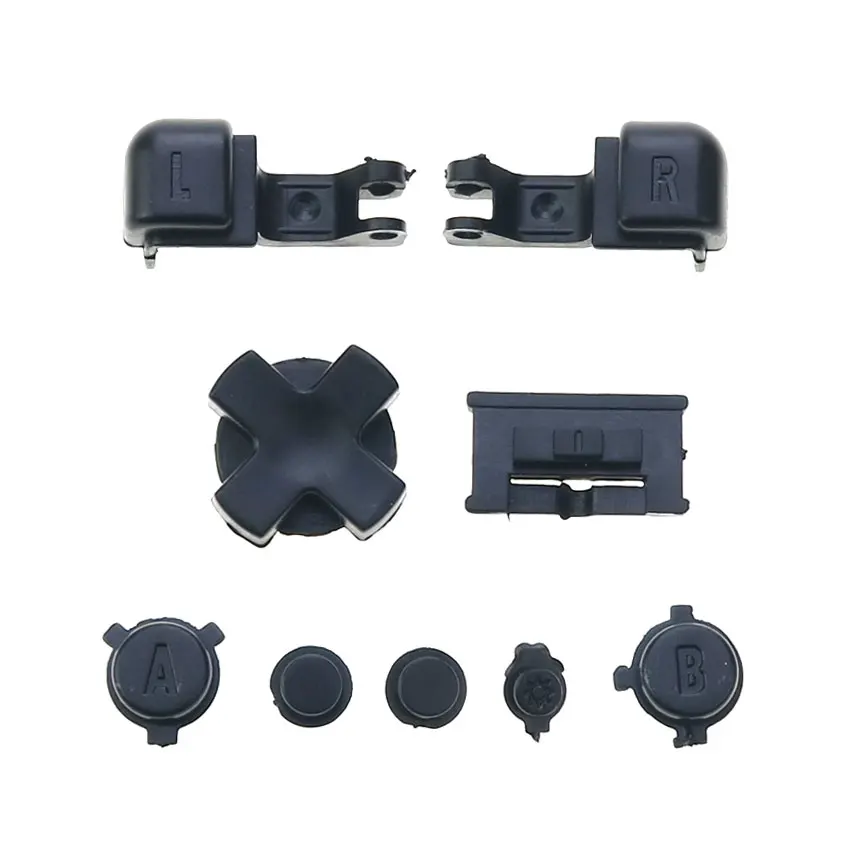 أزرار مجموعة كاملة من YuXi زر B L R LR زر التشغيل والإيقاف D-Pad مفتاح للعبة Gameboy Advance SP لوحدة تحكم نظام التشغيل GBA SP