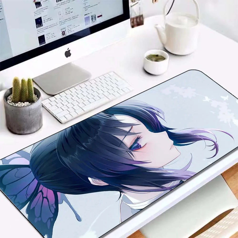 Anime Demon Slayer Mousepad Carpet Gamer Mat Computer Desk Padmouse Keyboard Kamado Nezuko Locrkand Comic Pad Rubber Mat Xl CSGO