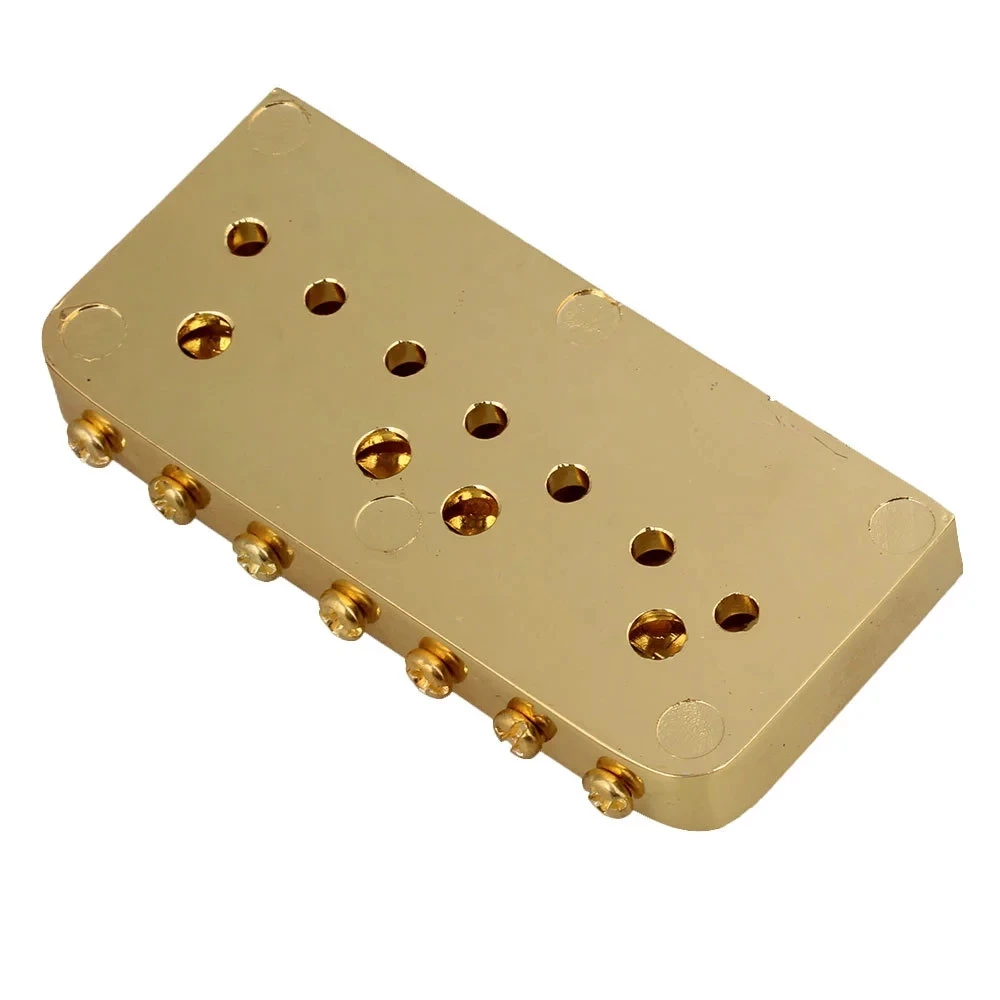 Black/Gold/Silver 7 String Bridge for Electric Guitar with Screws Wrench