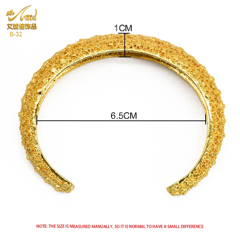 ANIID Indian Bangle For Women Bulk Cuff Hand Bracelet Luxury Metal Gold Plated Dubai African Jewellery Wedding Arabic Bangles