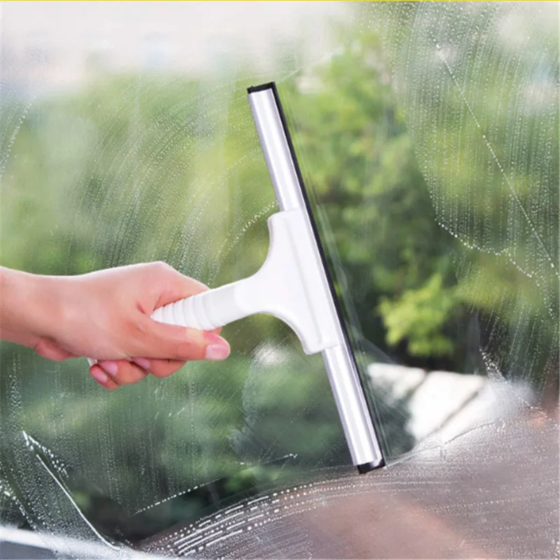 106 ซม.ยาง Wiper เครื่องมือแก้วแก้ว Scraper น้ํายางบทความยาวไม้กวาดเครื่องมือทําความสะอาดในครัวเรือนสีขาวสีดําสีฟ้า